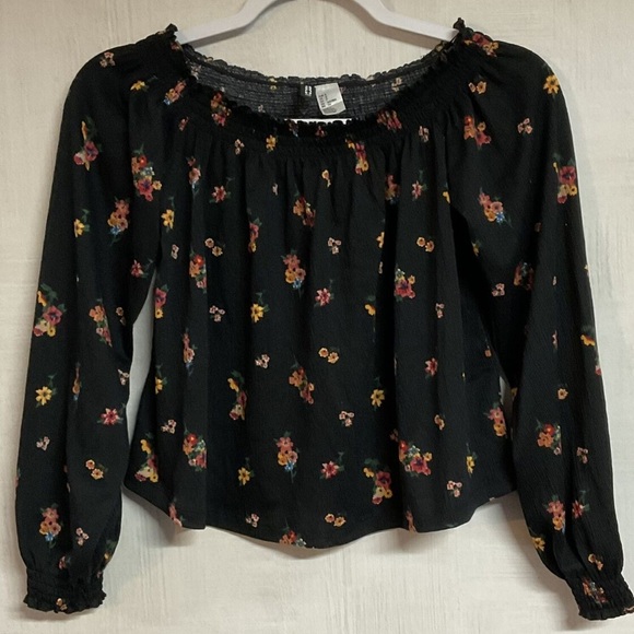 H&M Off Shoulder Floral Blouse - Picture 1 of 5
